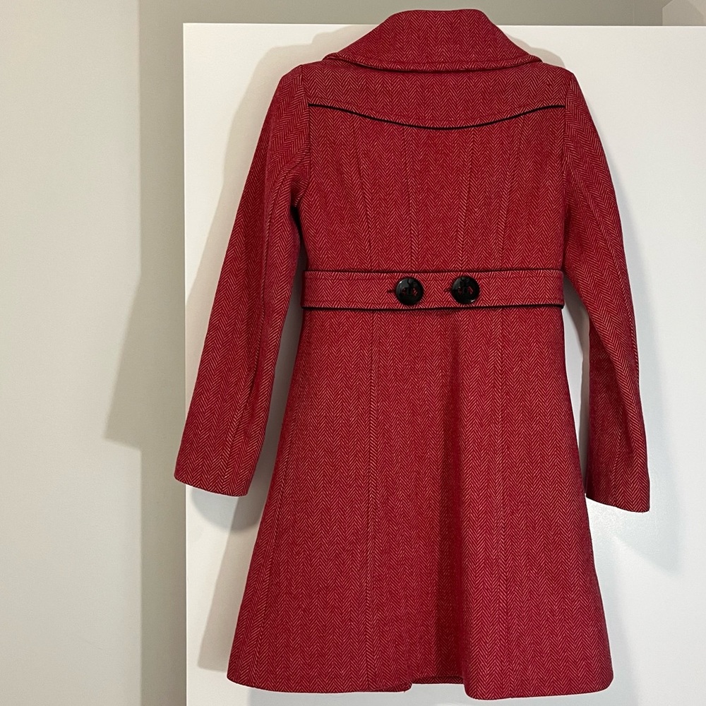 Soia & Kyo red wool coat size XS - Picture 5 of 6